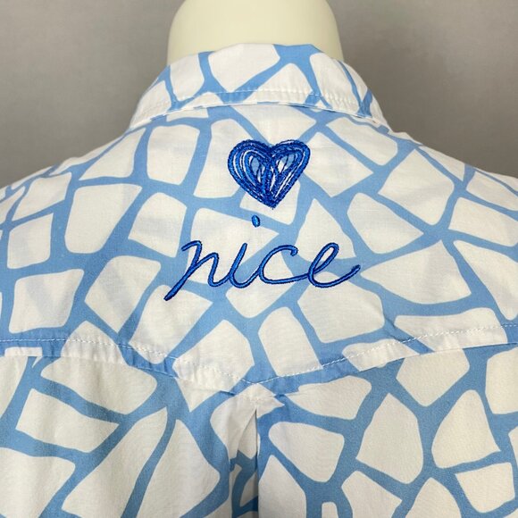 Desigual Shirt Dress Tunic Mini Rainbow Print Abstract Colorful Sz 40 US Medium - Picture 16 of 16